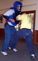 Karl going up against a trainer