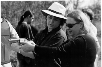 Amber Temkin teaching a student